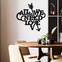 Wallity Need is Love Escultura de Pared Negra